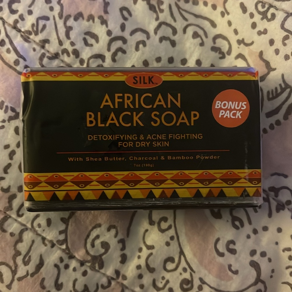 Silk: African Black Soap for Face & Body: Brand New & Sealed!